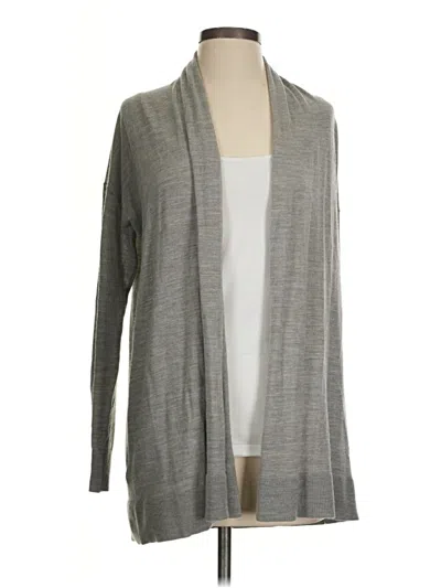Pre-owned Ann Taylor Cardigan Sweater In Gray