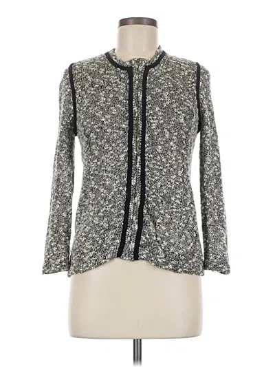 Pre-owned Ann Taylor Cardigan Sweater In Gray