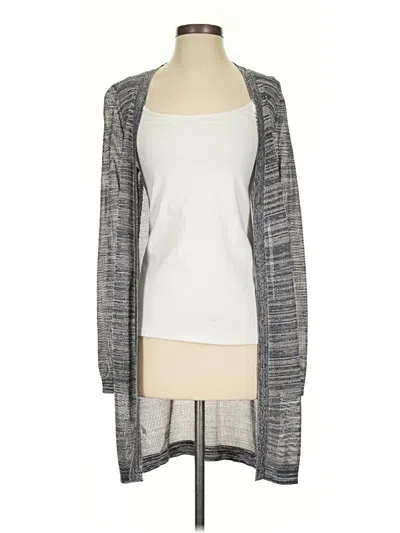 Pre-owned Ann Taylor Cardigan Sweater In Gray