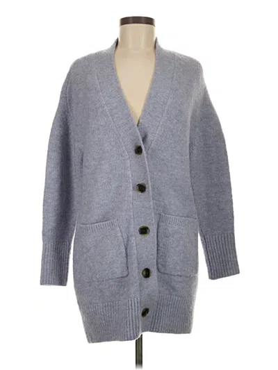 Pre-owned Ann Taylor Cardigan Sweater In Gray