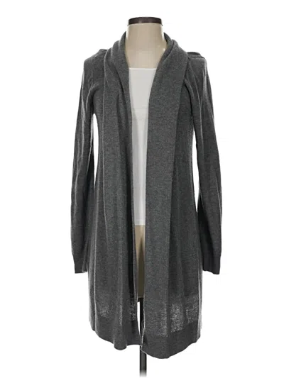 Pre-owned Ann Taylor Cardigan Sweater In Gray