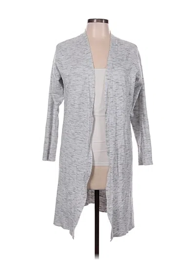 Pre-owned Ann Taylor Cardigan Sweater In Gray