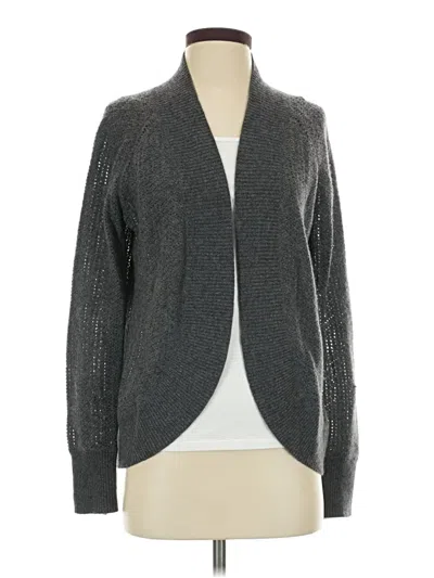 Pre-owned Ann Taylor Cardigan Sweater In Gray