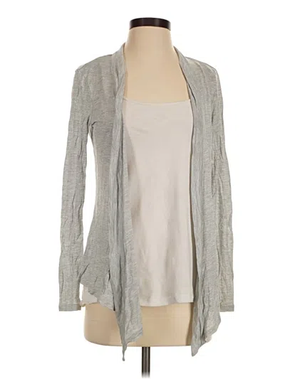 Pre-owned Ann Taylor Cardigan Sweater In Gray