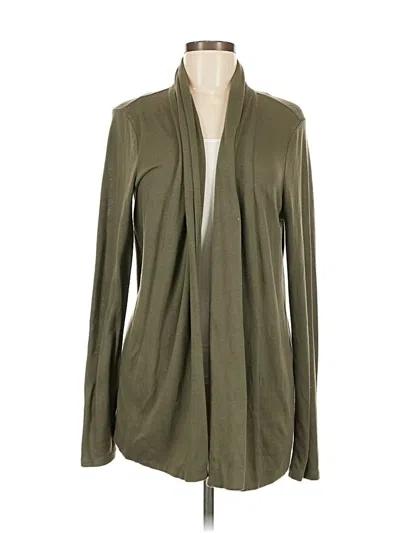 Pre-owned Ann Taylor Cardigan Sweater In Green