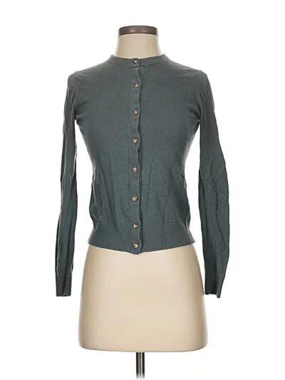Pre-owned Ann Taylor Cardigan Sweater In Green
