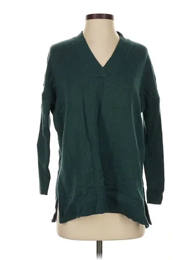 Pre-owned Ann Taylor Cardigan Sweater In Green