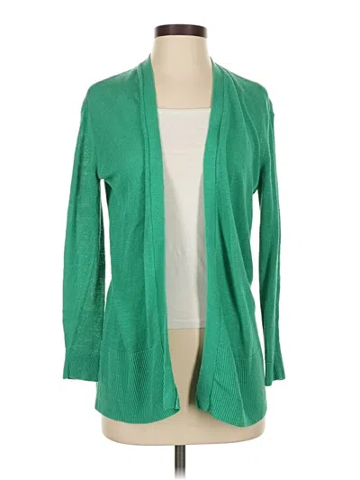Pre-owned Ann Taylor Cardigan Sweater In Green