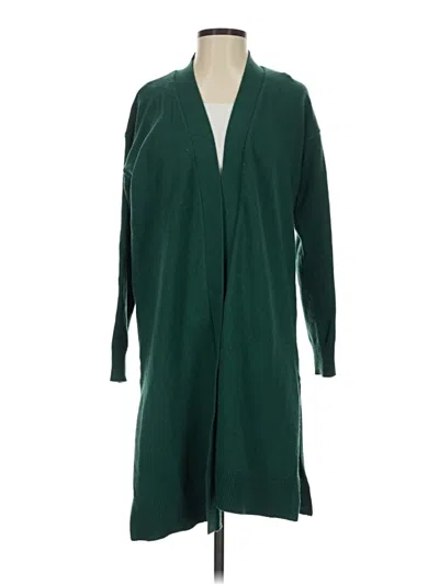 Pre-owned Ann Taylor Cardigan Sweater In Green