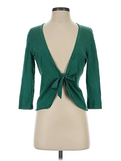Pre-owned Ann Taylor Cardigan Sweater In Green