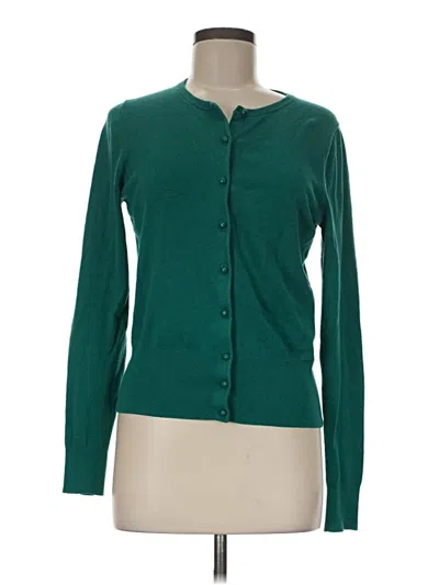 Pre-owned Ann Taylor Cardigan Sweater In Green