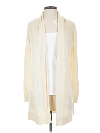 Pre-owned Ann Taylor Cardigan Sweater In Ivory
