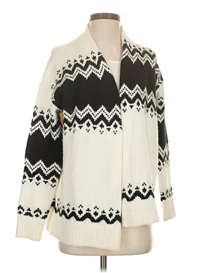 Pre-owned Ann Taylor Cardigan Sweater In Ivory