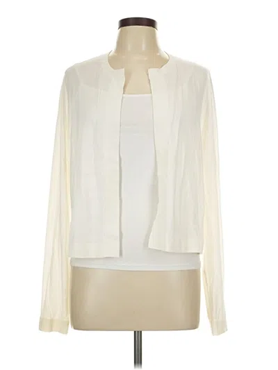 Pre-owned Ann Taylor Cardigan Sweater In Ivory