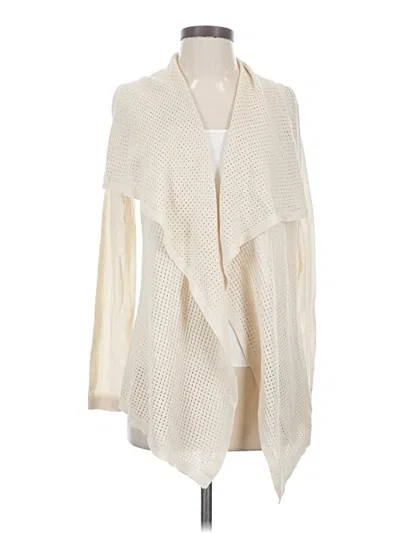 Pre-owned Ann Taylor Cardigan Sweater In Ivory
