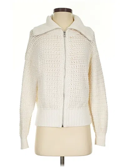 Pre-owned Ann Taylor Cardigan Sweater In Ivory