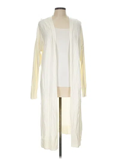 Pre-owned Ann Taylor Cardigan Sweater In Ivory