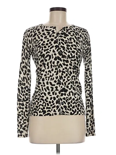 Pre-owned Ann Taylor Cardigan Sweater In Ivory