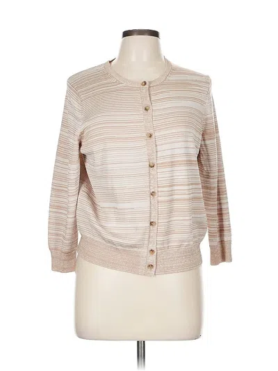 Pre-owned Ann Taylor Cardigan Sweater In Orange