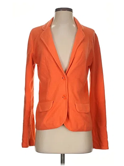 Pre-owned Ann Taylor Cardigan Sweater In Orange