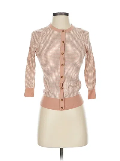 Pre-owned Ann Taylor Cardigan Sweater In Pink