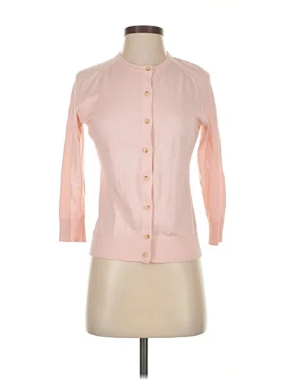 Pre-owned Ann Taylor Cardigan Sweater In Pink