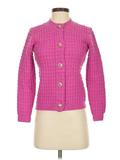 Pre-owned Ann Taylor Cardigan Sweater In Pink