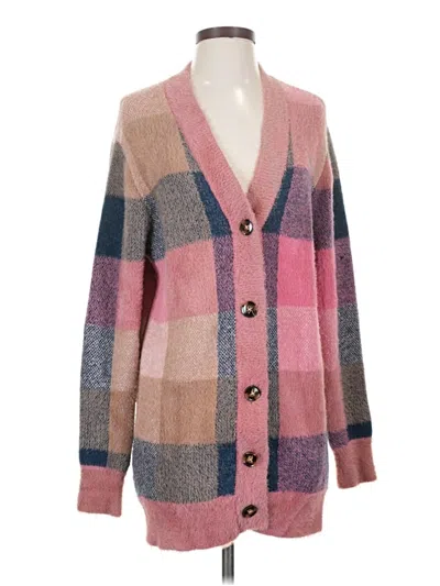 Pre-owned Ann Taylor Cardigan Sweater In Pink
