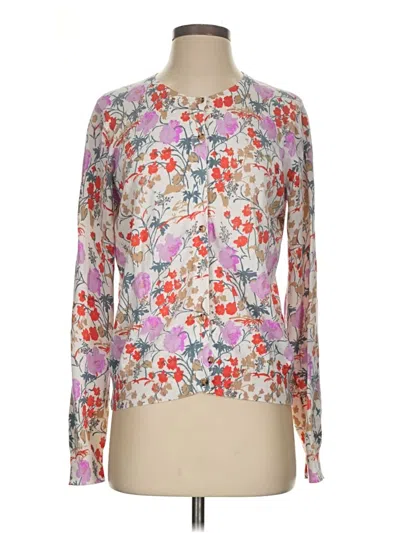 Pre-owned Ann Taylor Cardigan Sweater In Pink