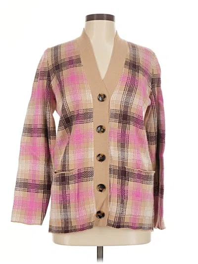 Pre-owned Ann Taylor Cardigan Sweater In Pink