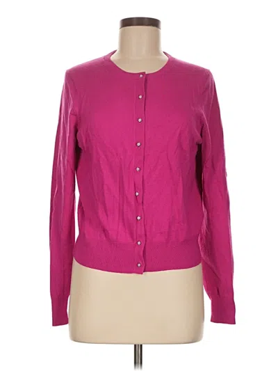Pre-owned Ann Taylor Cardigan Sweater In Pink