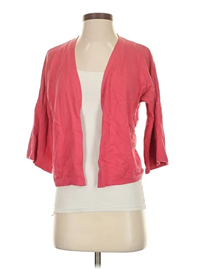 Pre-owned Ann Taylor Cardigan Sweater In Pink
