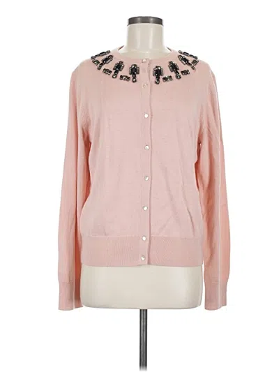 Pre-owned Ann Taylor Cardigan Sweater In Pink