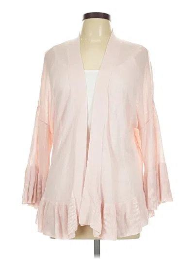 Pre-owned Ann Taylor Cardigan Sweater In Pink