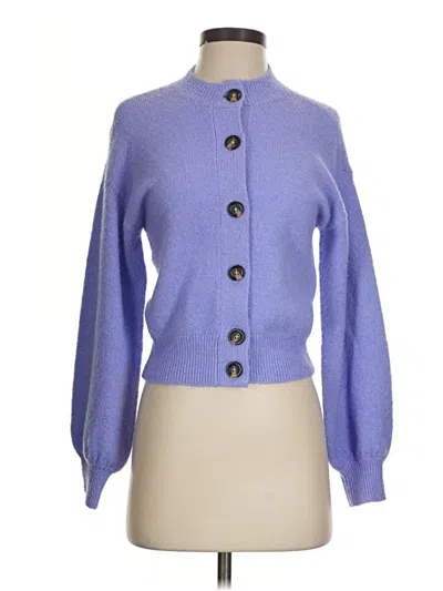 Pre-owned Ann Taylor Cardigan Sweater In Purple