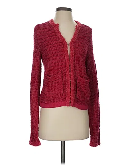 Pre-owned Ann Taylor Cardigan Sweater In Red