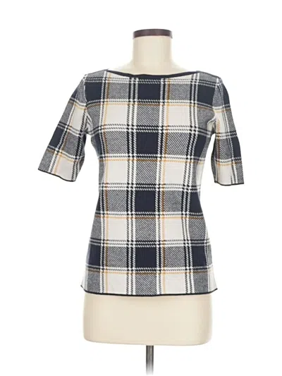 Pre-owned Ann Taylor Cardigan Sweater In Silver