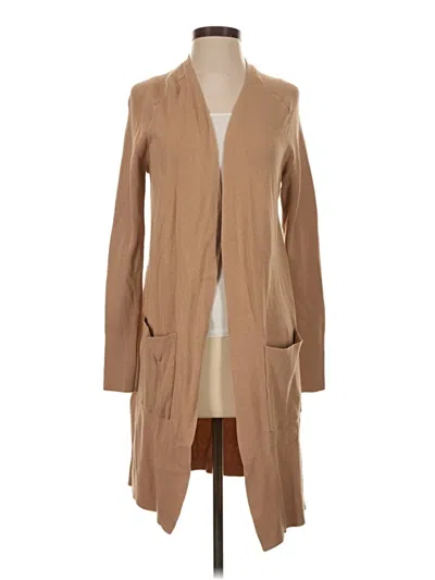 Pre-owned Ann Taylor Cardigan Sweater In Tan