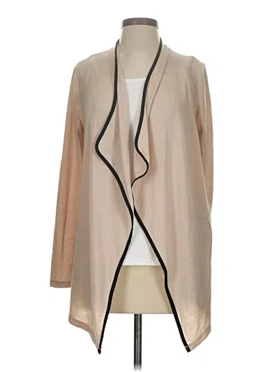 Pre-owned Ann Taylor Cardigan Sweater In Tan