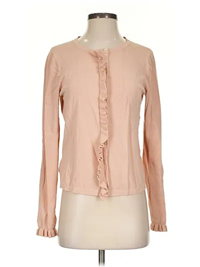 Pre-owned Ann Taylor Cardigan Sweater In Tan
