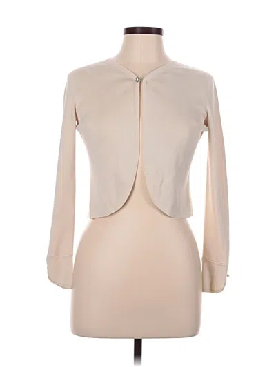 Pre-owned Ann Taylor Cardigan Sweater In Tan