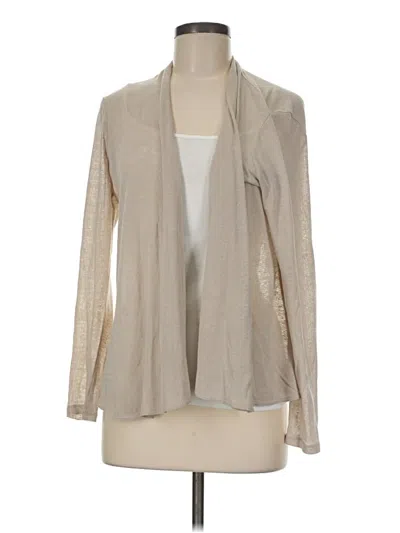 Pre-owned Ann Taylor Cardigan Sweater In Tan