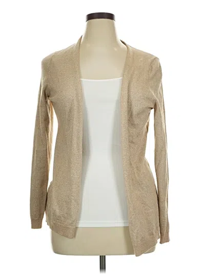 Pre-owned Ann Taylor Cardigan Sweater In Tan