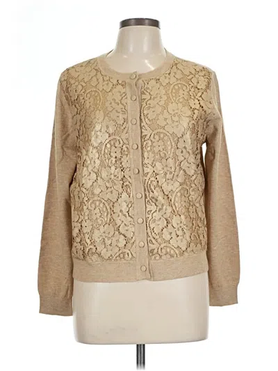 Ann Taylor Cardigan Sweater In Tan
