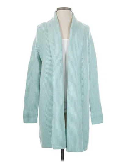 Pre-owned Ann Taylor Cardigan Sweater In Teal