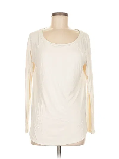 Pre-owned Ann Taylor Cardigan Sweater In White