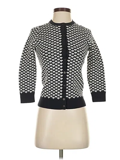 Pre-owned Ann Taylor Cardigan Sweater In White