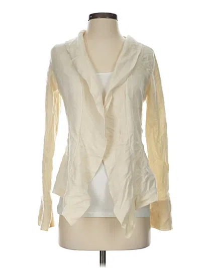 Pre-owned Ann Taylor Cardigan Sweater In White