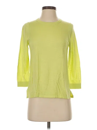 Pre-owned Ann Taylor Cardigan Sweater In Yellow