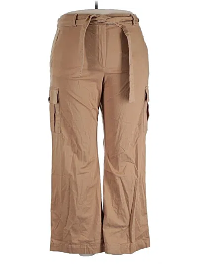 Pre-owned Ann Taylor Cargo Pants In Tan